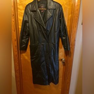 Vintage G III leather trench coat Medium
